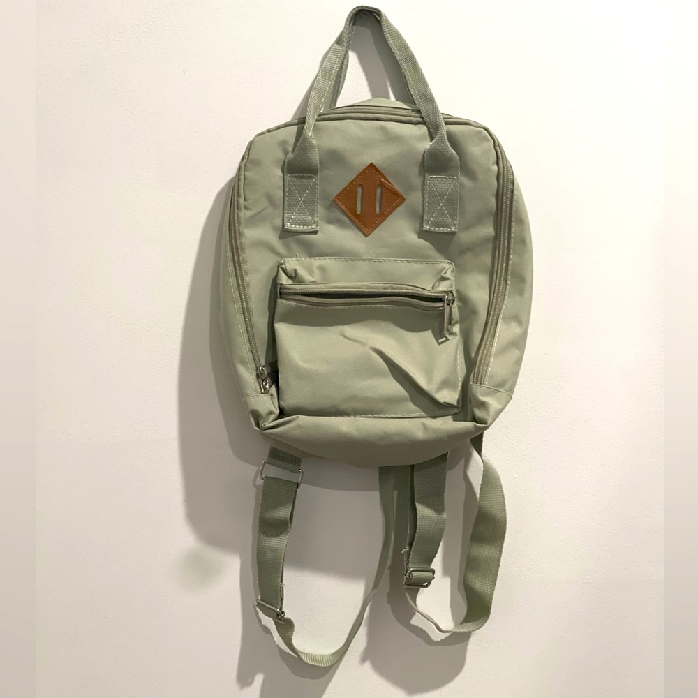 Green mini backpack